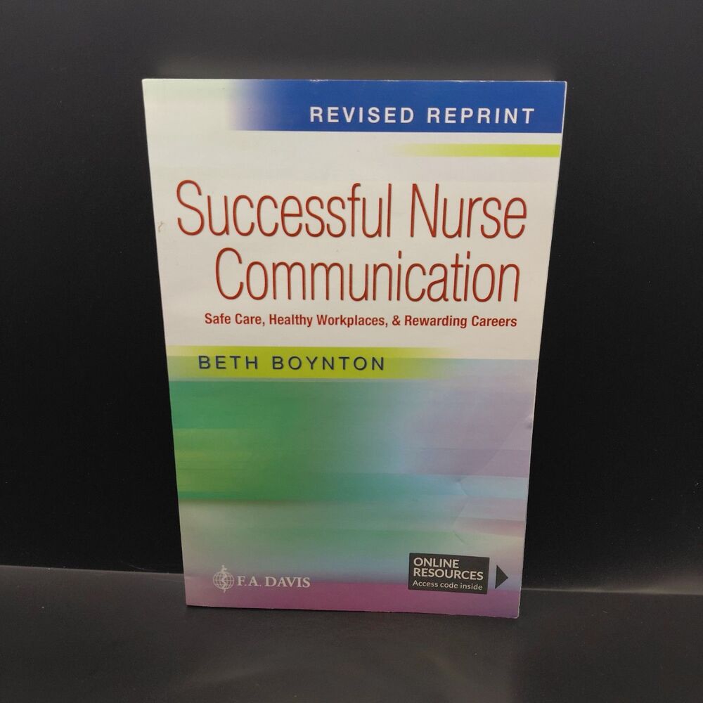Successful Nurse Communication Revised Reprint Beth Boynton Paperback w/ Code